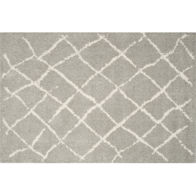Adorae Rectangle Geometric Vinyl Area Rug