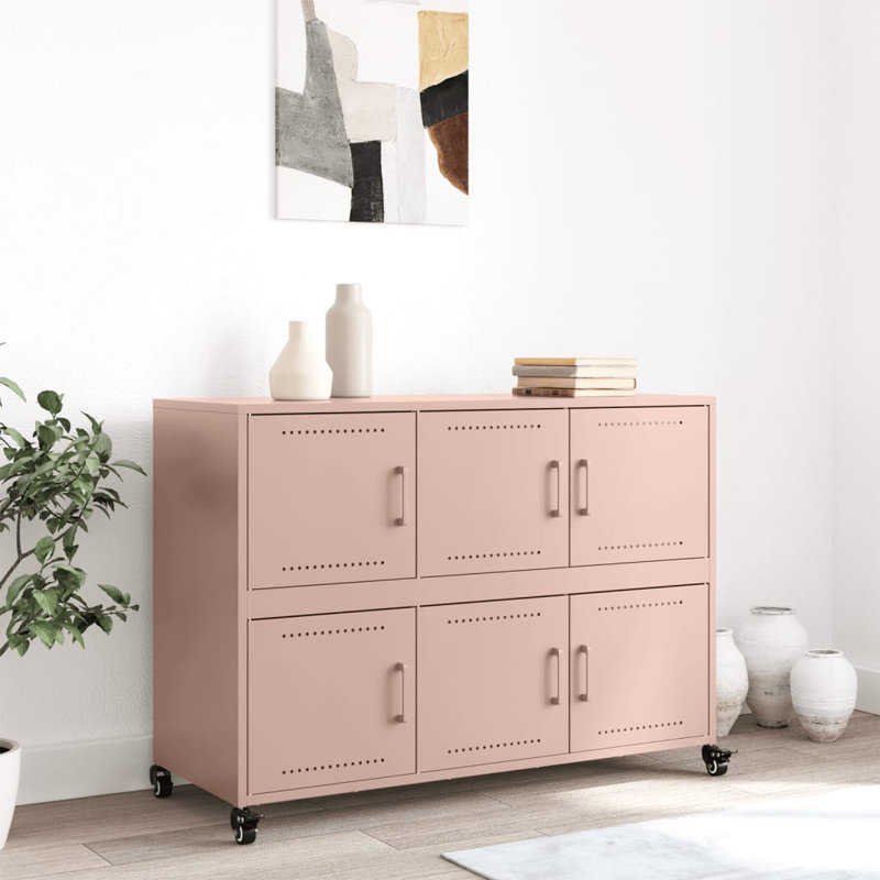 Roshea 100.5cm Sideboard, Antique Pink/Pink