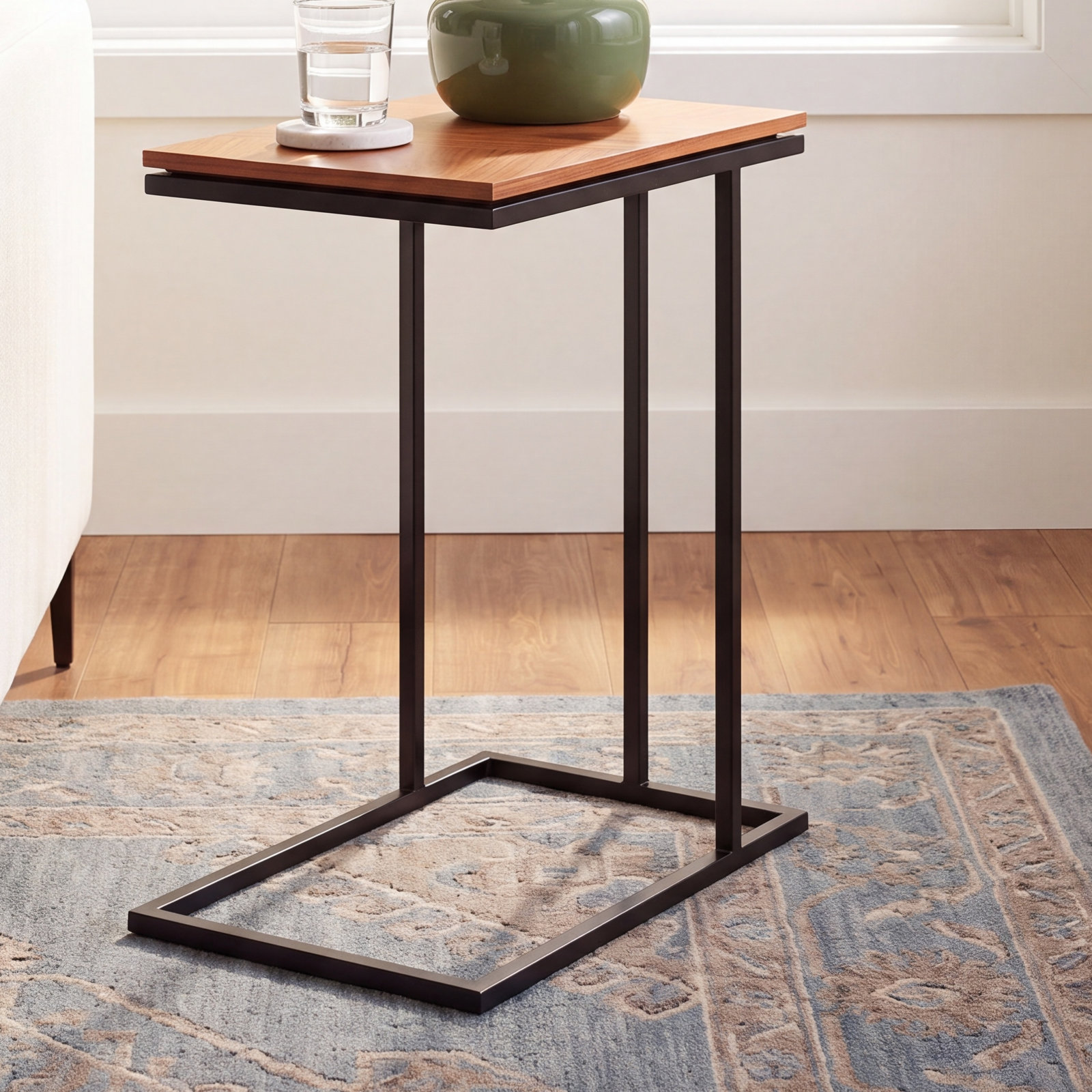 Tobias End Table, Walnut