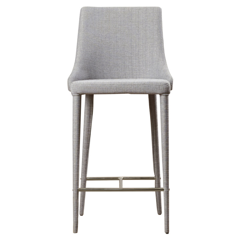 Adaurd Upholstered Counter Stool with Metal Frame