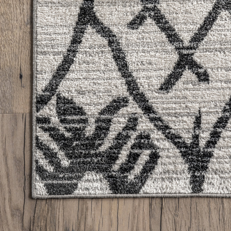 Tapis tribal Trellis SpinClean, Tapis de couloir 2 pi 8 po x 8 pi