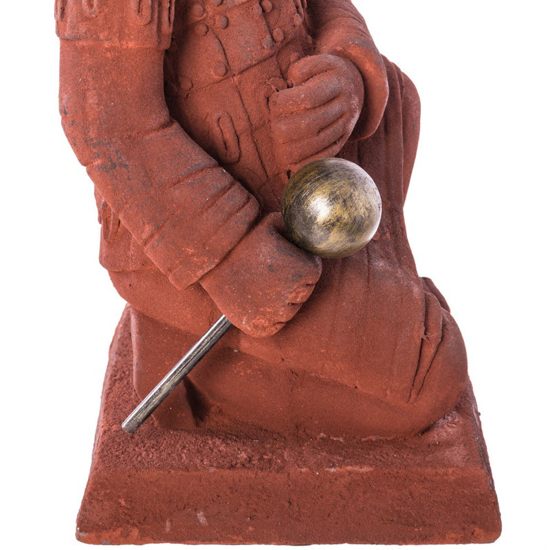 Weather Resistant UV Resistant Fiberstone Garden Statue, Rust