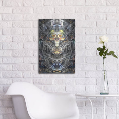 Bungalow Rose 'Chromocranial Urn' by Pedro Gavidia, Metal Wall Art,