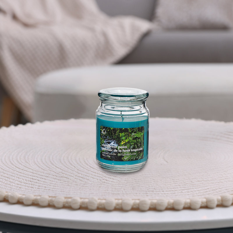Pot parfumé 18 oz avec couvercle en verre - Ensemble de 2