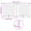 Vidaxl Dog Fence Adjustable Galvanised Steel Pet Containment Indoor Housing
