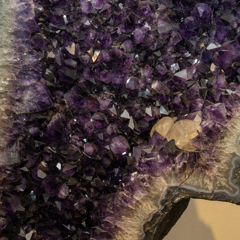 Huge Amethyst Butterfly Geode Crystal Cluster