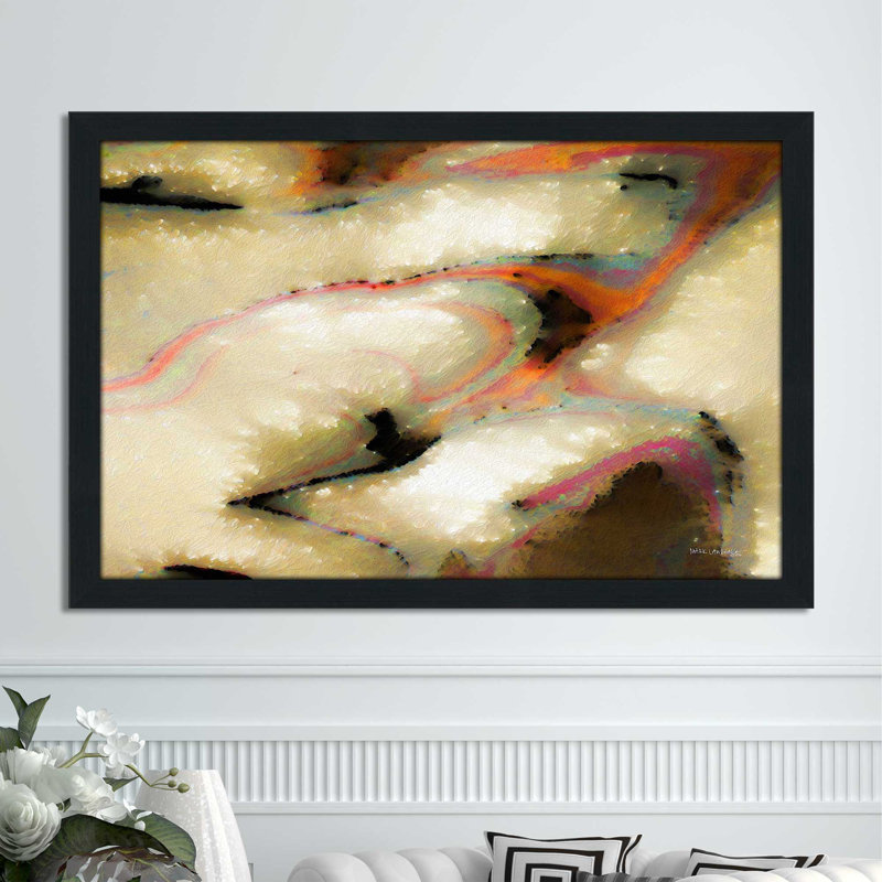 Reproduction d'art «Mark Matters 13: 2» par Mark Lawrence, Cadre espresso, H 21,5 po x l 27,5 po x P 0,75 po