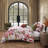 Ensemble d'édredon réversible 100% satin de coton 5 pièces Bebejan-103690638