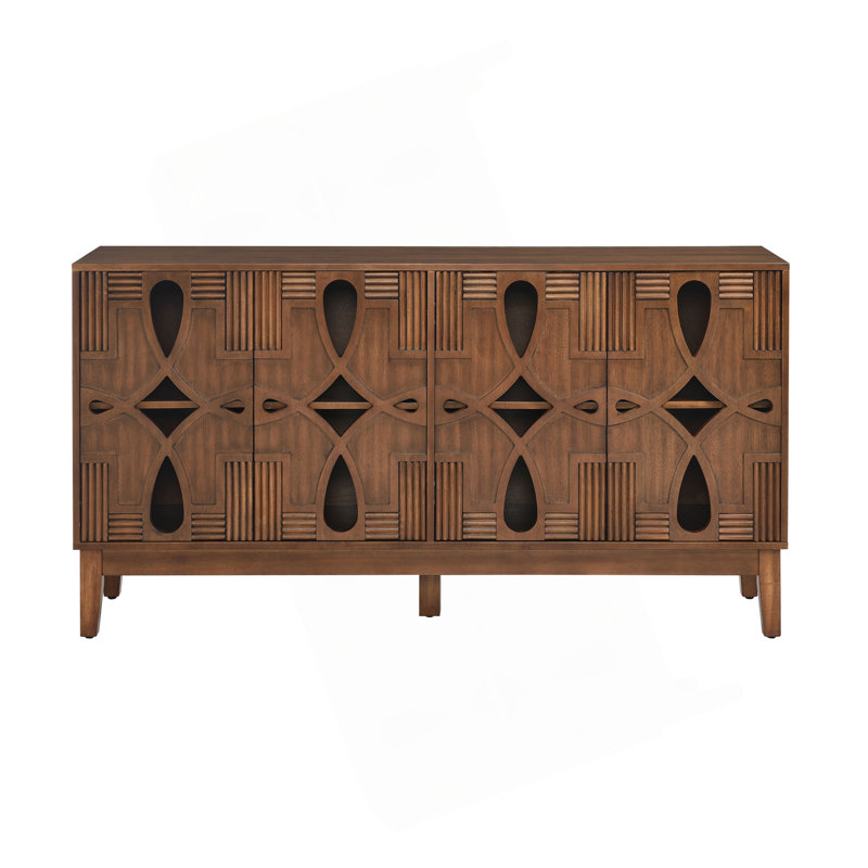 Buffet 60,5 "Mid Century, Noyer
