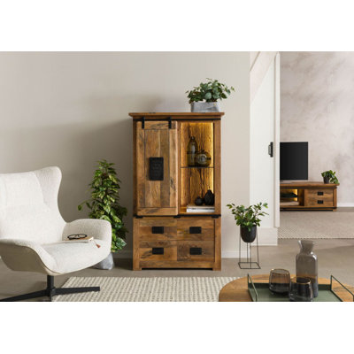 RAILWAY LUX Solid Wood Wardrobe