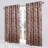  Leaves Pattern Machine Washable 100% Polyester Black Out Curtains with Back Tabs-103688508-103688494