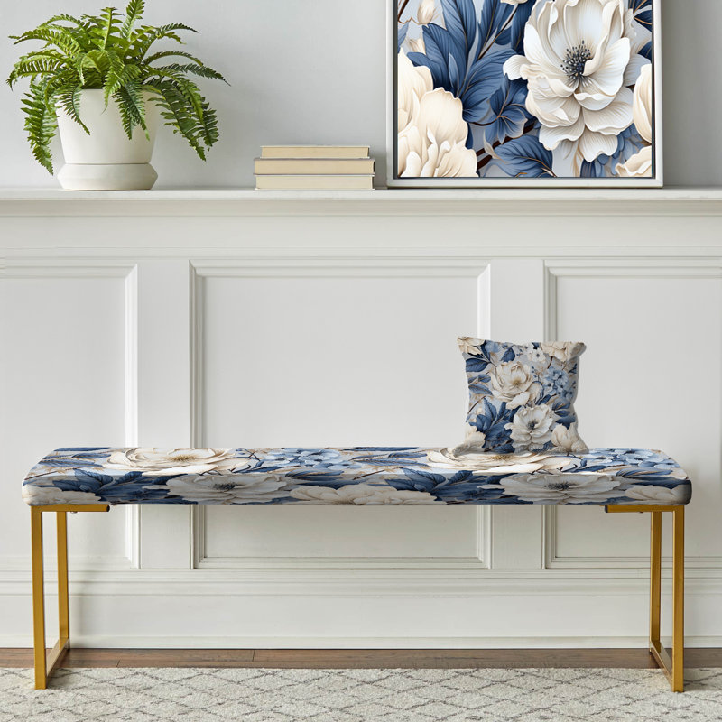 Banc rembourré or, Ombres éthérées avec motifs maussades I
