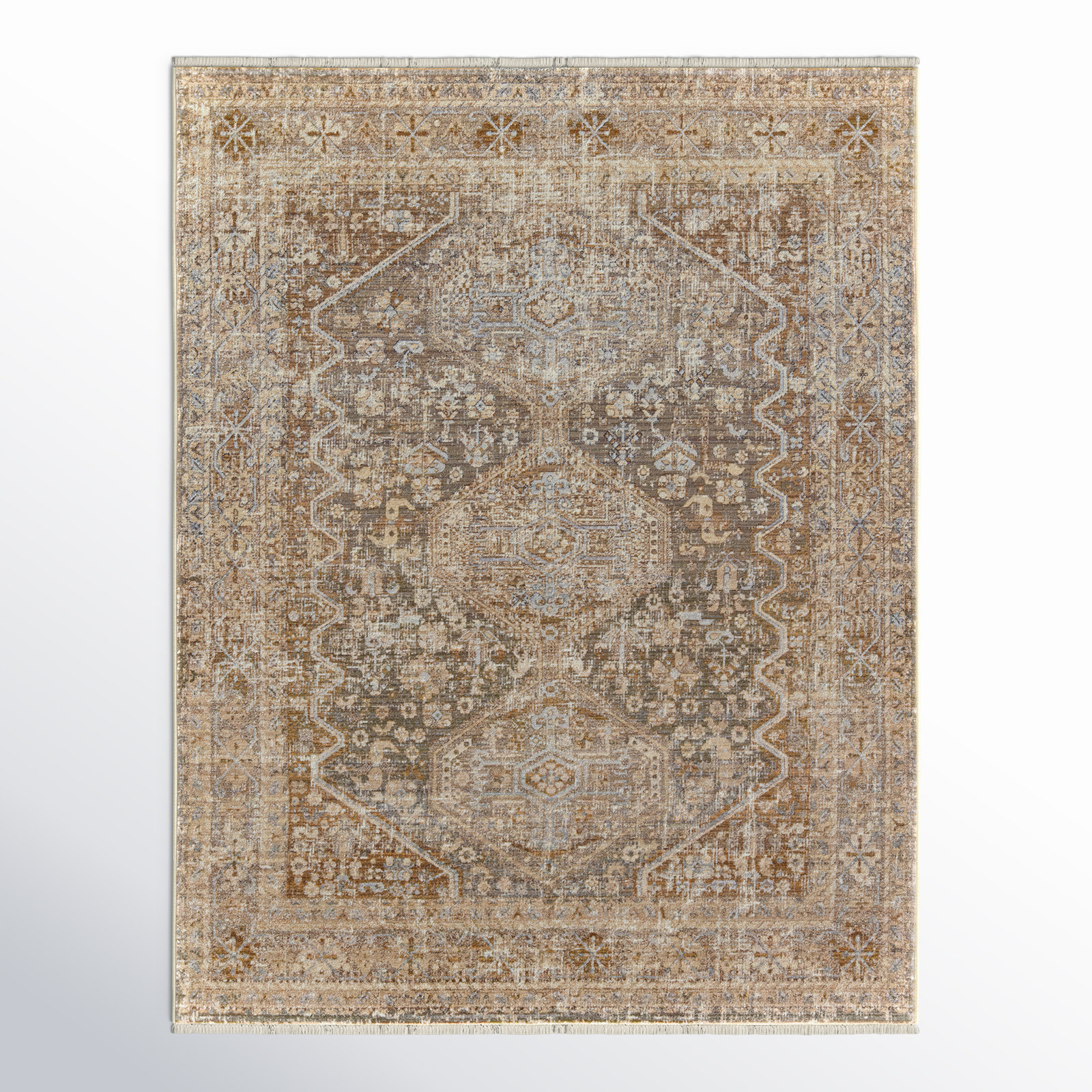 Clemente Tan/Taupe Rug, Rectangle 8' x 10'6"