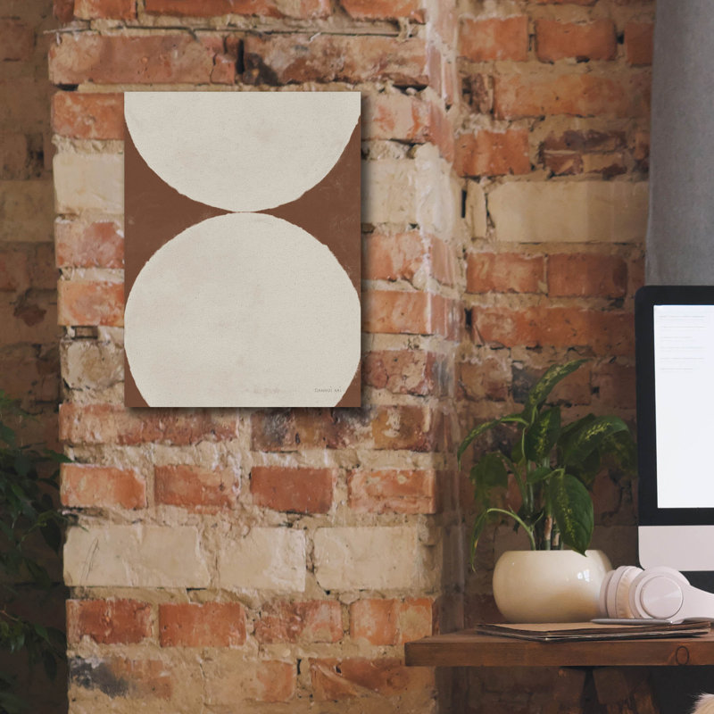 «Elegant Balance 2 Walnut Brown» par Danhui Nai, art mural sur toile, H 16 po x l 12 po