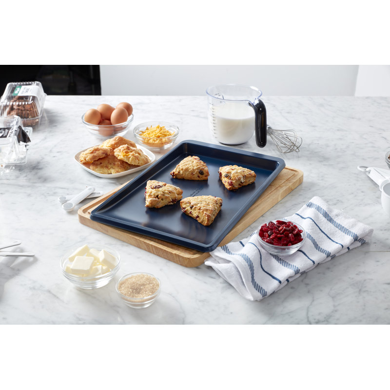 10X15in Nonstick Aluminized Steel Cookie Slider, Ink Blue, Purple, 15" x 10"