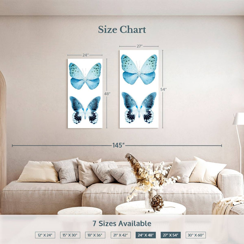 Miss Butterfly X-Ray - blanc, H 54 po x l 27 po