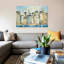 «Waterfront Skyline» par Jill Martin - impression sur toile tendue-30268735
