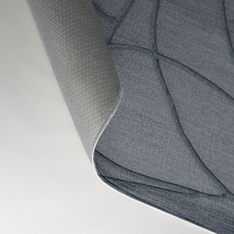 Tapis gris abstrait intérieur et extérieur, Rectangle 9 pi x 12 pi