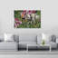 Jungle Elephant And Parrot Vibrant Abstract Bird Elephant Orchid Nature Tropical Wall Art Print by Andrea Haase - Wrapped Canvas Print-44134589