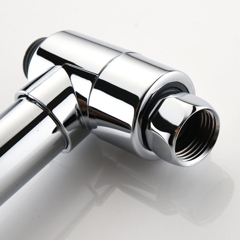 Douche murale avec tige en acier inoxydable, tête double à 7 réglages, finition du système de tête à 7 modes, fixation