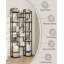 Vertical Shoe Rack, Shoe Shelves, Wood Shoe Organizer for Closet, Entryway, Shoe Tower for Small Spaces, Free Standing, Adjustable, with 2 Hooks-1994503924-1987207112