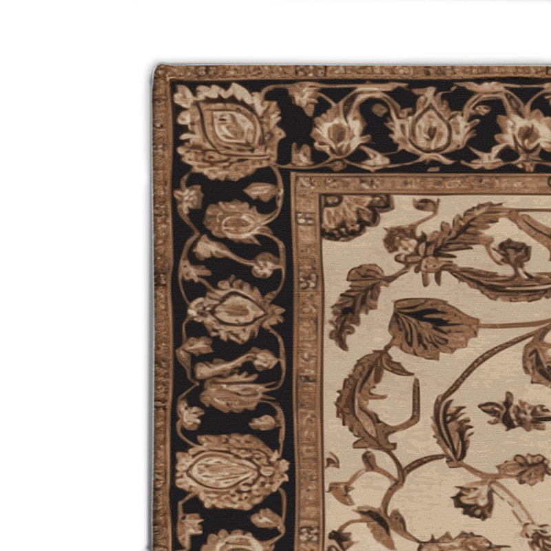Tapis d'intérieur et d'extérieur brun Persian, Rectangulaire 2 pi x 3 pi