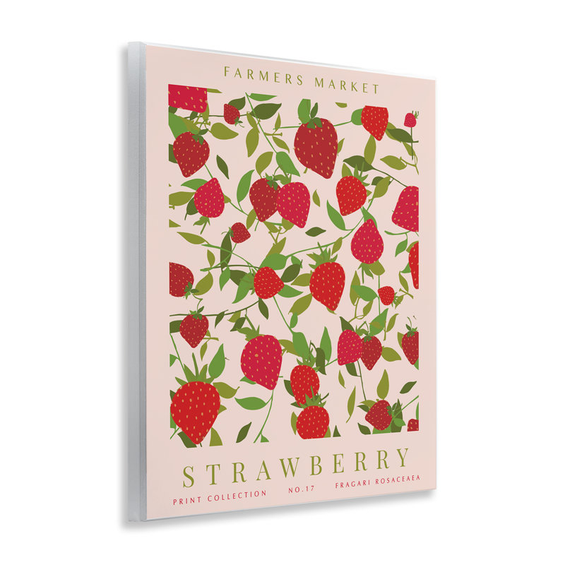 «Strawberry Gallery Print», plaque murale par Kamdon Kreations