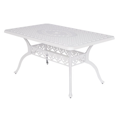 Table de salle à manger en fonte d'aluminium