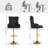 Kenetra Swivel Upholstered Adjustable Height Counter Stool with Metal Frame-1893652841