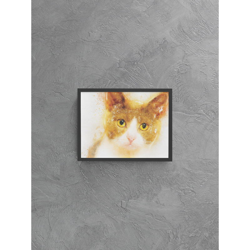 Ginger Cat - Single Picture Frame Painting on Wood