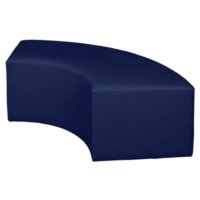 Aurora Curved Vinyl Ottoman