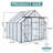 8x8 FT Double Door Polycarbonate Greenhouse-119140040-119140041