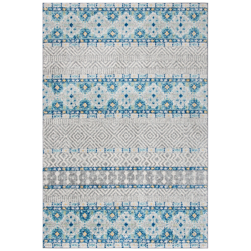 Tabb Geometric Hand Woven Area Rug, Rectangle 122 x 183 cm