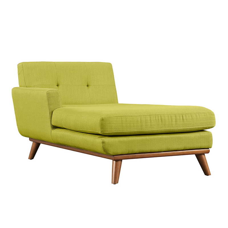 Méridienne Engage de Modway, Mélange de polyester beige, Orienté vers la gauche