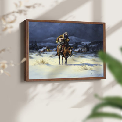 Bringing Christmas Home -Framed Print - Restickable