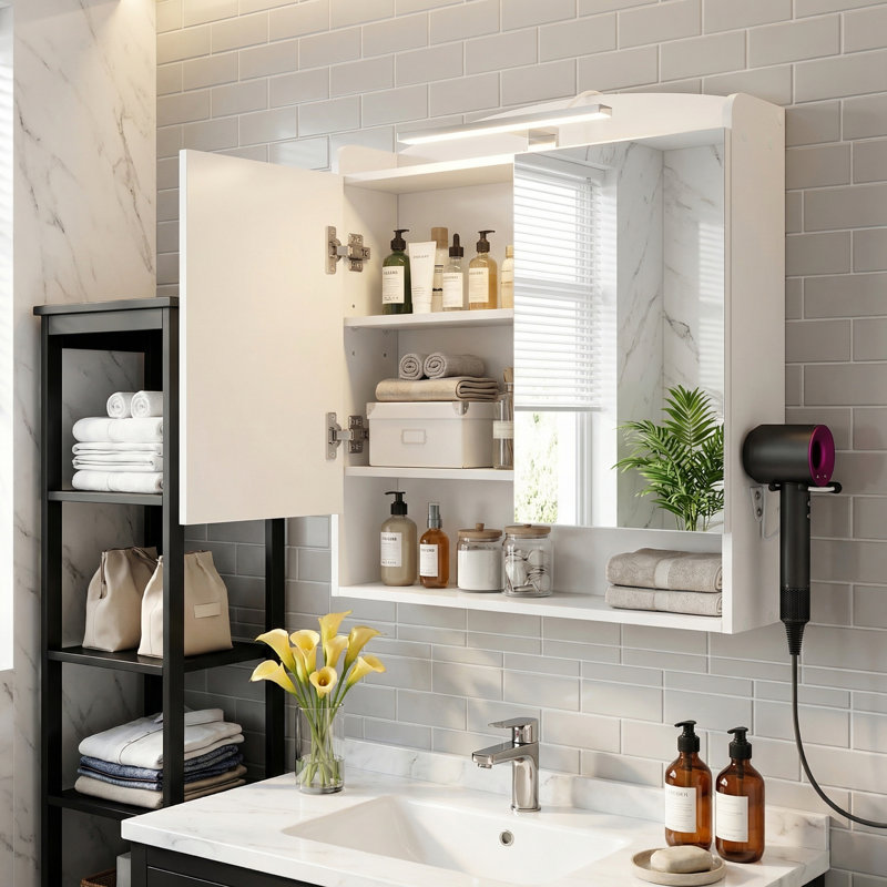 Wall Mounted Required Bathroom Cabinet