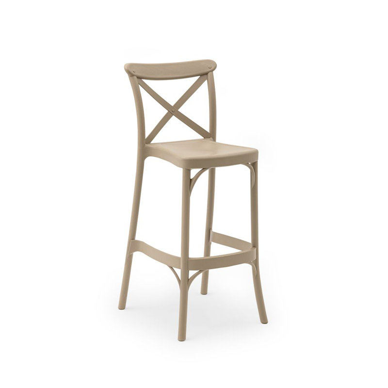 Milan Patio Stool 30" Bar Height, Taupe