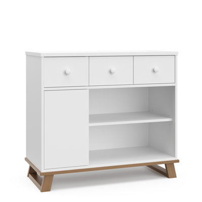Storkcraft Modern 2 Drawer Dresser with Removable Changing Topper -  03662-531