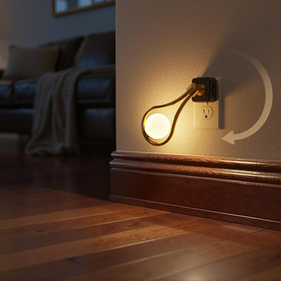 Veilleuse DEL, à brancher sur secteur, intensité lumineuse réglable de 0 à 100 lm | Veilleuse rotative à 330° avec capteur crépusculaire, luminosité ajustable, idéale pour les enfants, la salle de bain, la chambre, le corridor, ensemble de 2