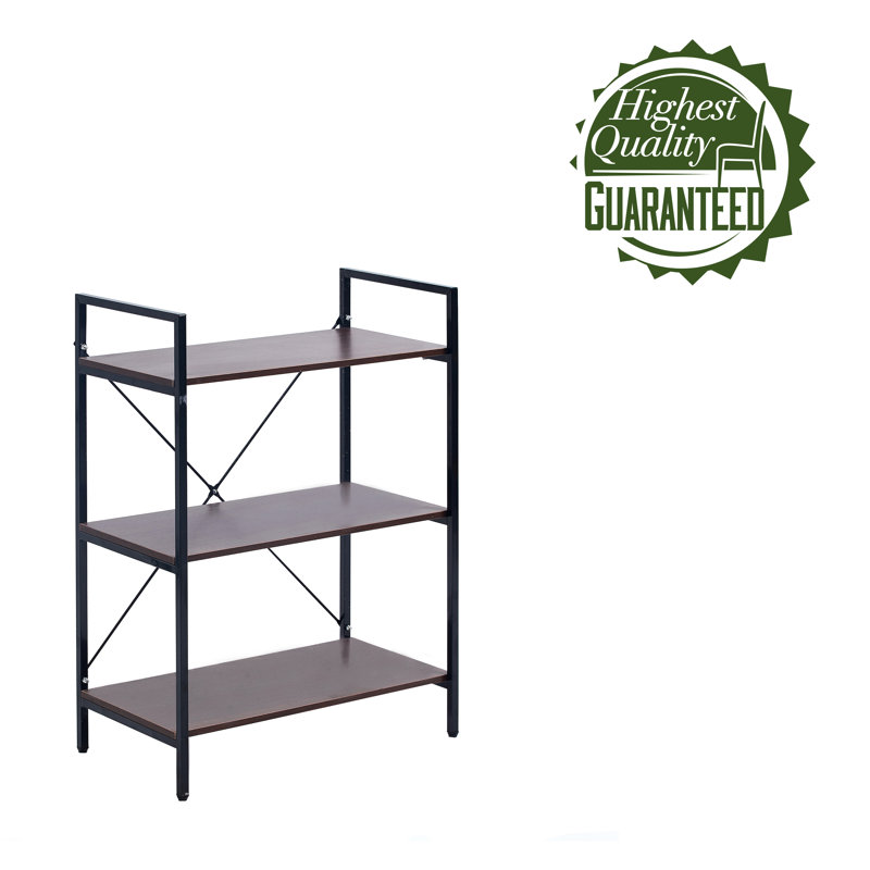 Étagère de coin et support de salle de bain H 31,97 po x l 23,23 po x P 13 po Averyona, Noir/brun foncé