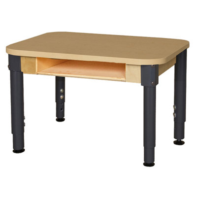 Adjustable Height Open Front Desk