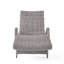 Chaise longue grise avec support en aluminium - Rehaussez la texture élégante de votre espace extérieur