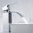 Bathroom Sink Faucet - Geometric Shape, Manual Operation, Hot And Cold Basin For Handle, Deck-Mounted Design