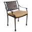 Chaise de patio avec coussin