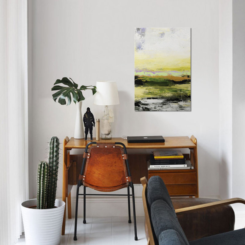 « abstract landscape xiv », impression sur toile, H 60 po x l 40po x P 1,5 po, Toile tendue, Pas de tapis