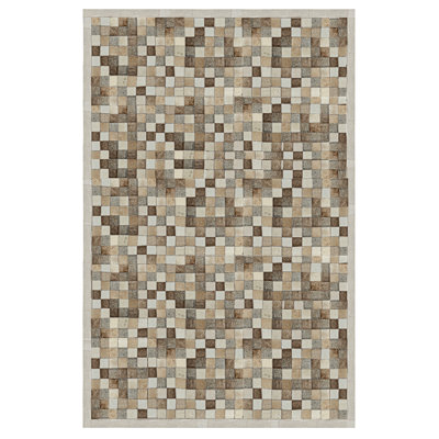 Hera Cowhide Geometric Area Rug