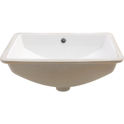 Lavabo rectangulaire en céramique Luxury Touch
