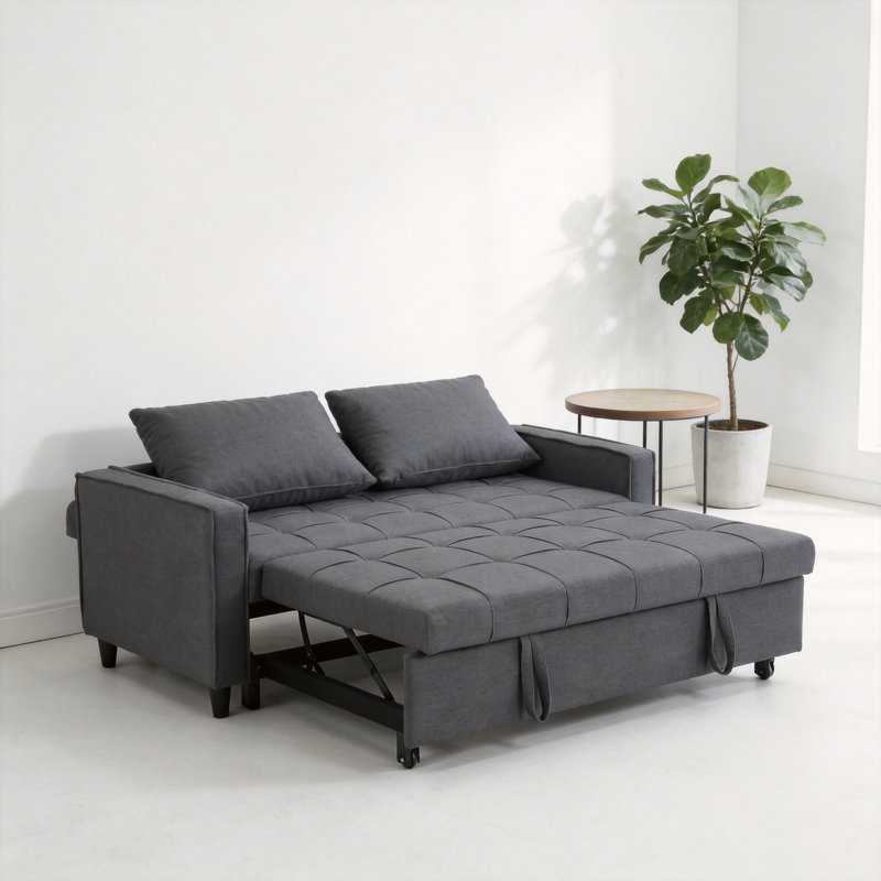 Myleen 2 Seater Linen Sofa Bed