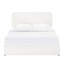 Lit plateforme tapissier à deux tiroirs Liv