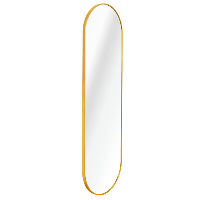 Gold 63 X 20IN Pill Shaped Full Lenghth Mirror Or Bathroom Mirror